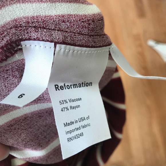 NWT reformation striped jumpsuit - Picture 8 of 8